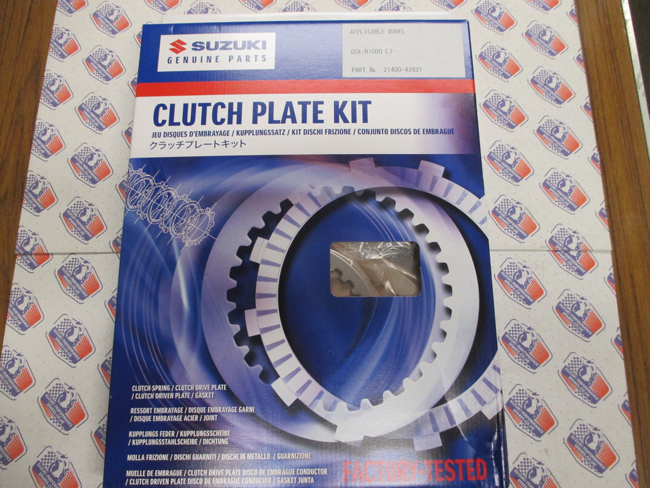 Suzuki Genuine Clutch Plate Kit 21400-42821 - GSXR1000 L7-M2