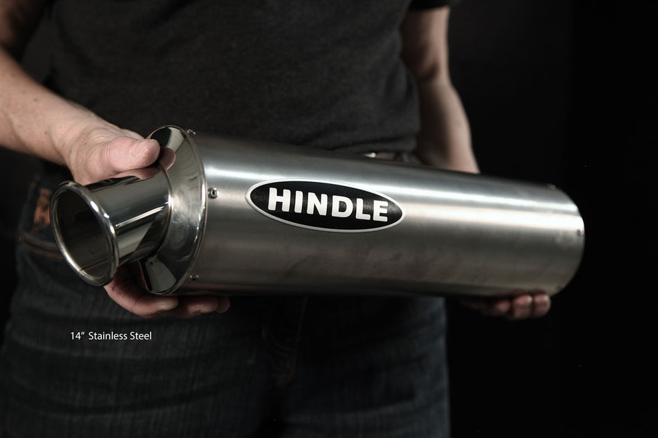 Kawasaki ZX7R/ZX7RR 1996-2003 Hindle Exhaust System - Full System with 14" Round Silencer