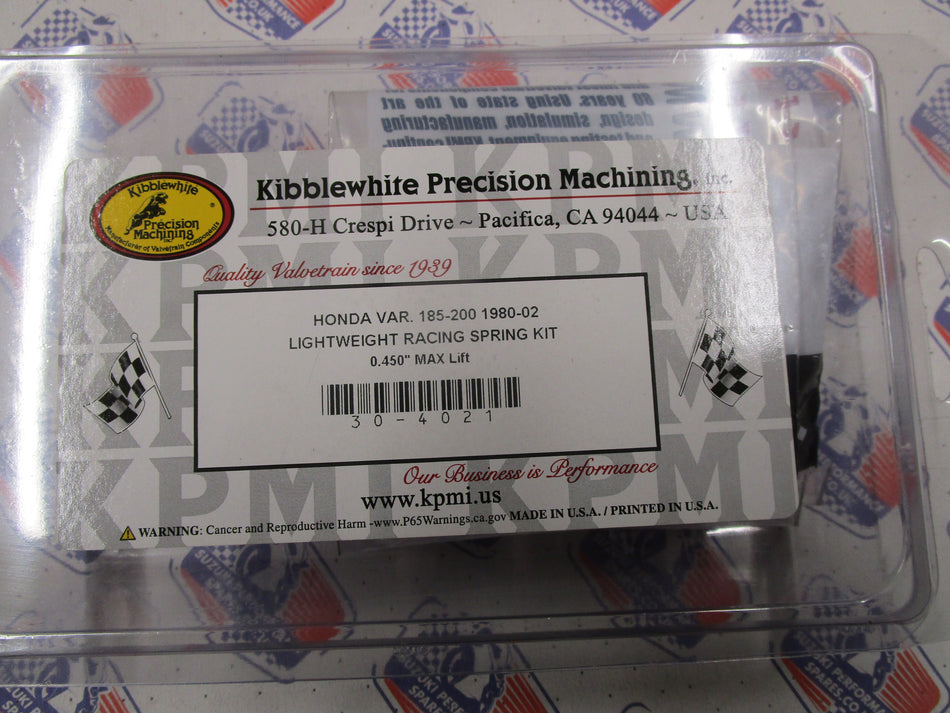 Honda ATC185/200 XL/XR200 non RFVC 80-02 Lightweight Race Spring Kit Kibblewhite