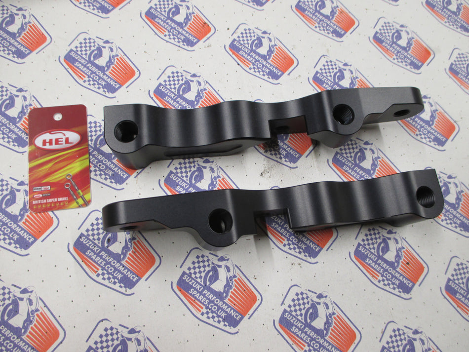 Suzuki GSXR1000 K1-2 HEL Axial to Radial Caliper Brackets 62mm to 10mm