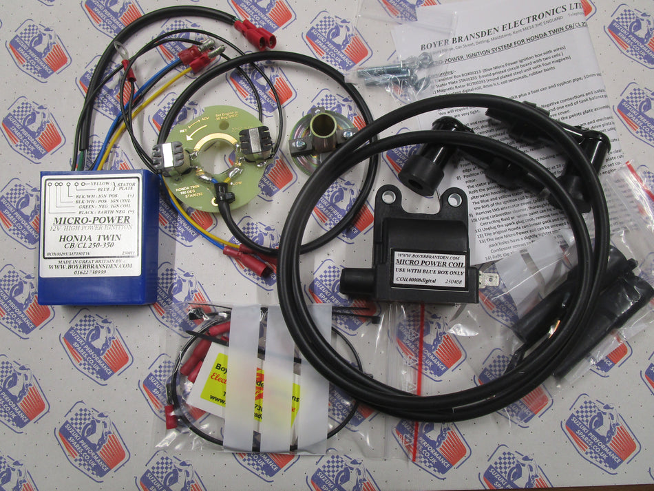 Honda CB250 CB350 Twin Boyer-Bransden Ignition Kit Including Coils - MICRO POWER