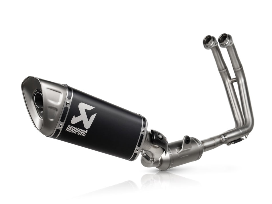 Akrapovic Black Coated Titanium Silencer 2-1 Full System - Suzuki GSX-8S / 8R / 8T / 8TT 2022-2026