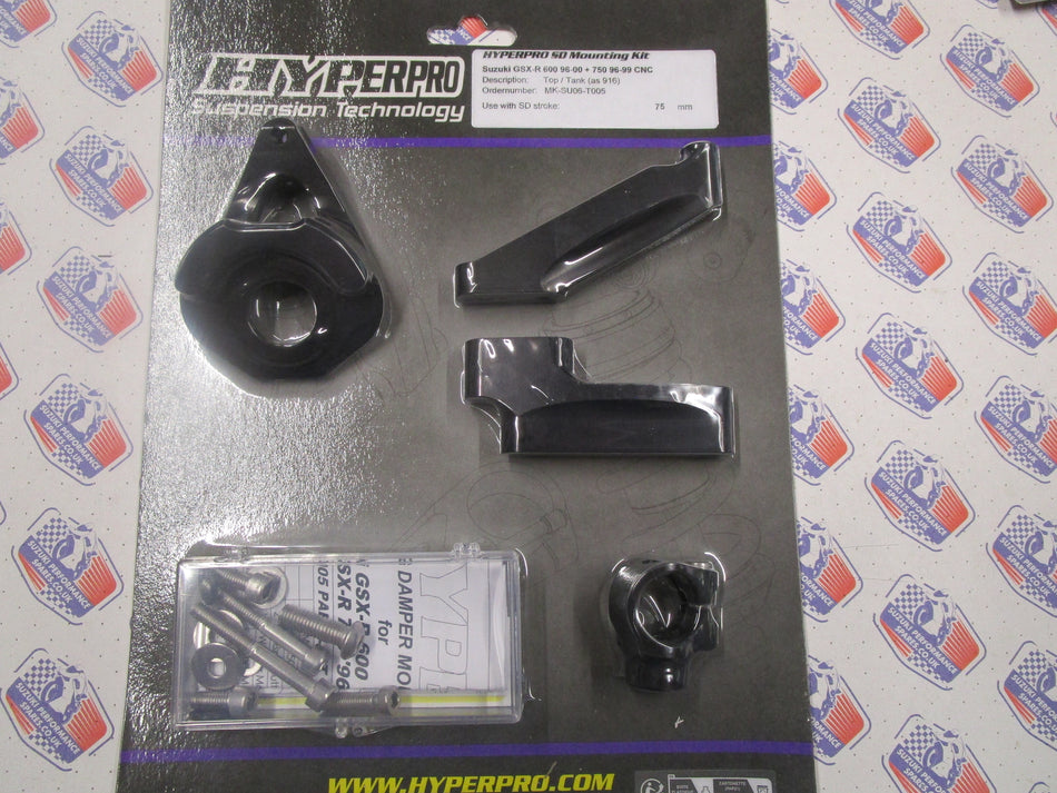 Suzuki GSX-R 750 SRAD 96-99 Hyperpro MOUNTING KIT TOP/TANK 75mm MK-SU06-T005 -Suzuki GSX-R SRAD 750 96-99