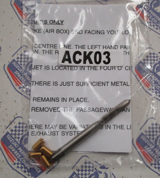 Kawasaki Z900 Z1000 Mikuni Air Corrector Kits for Use when air box is removed. ACK3