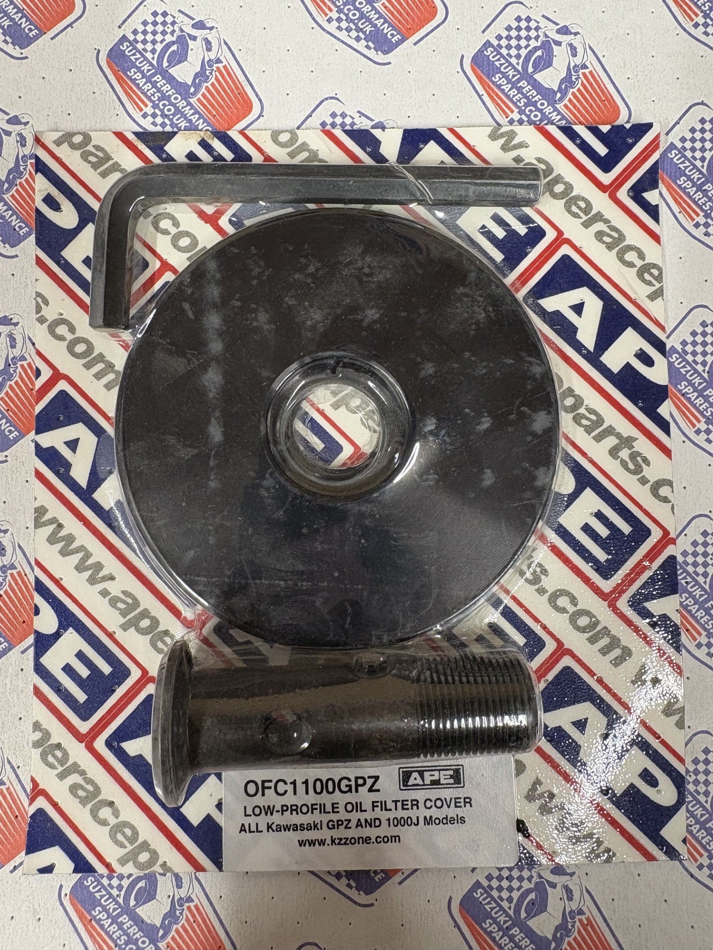 Kawasaki GPZ1100 and 1000J Models APE Oil Filter Cover - Low